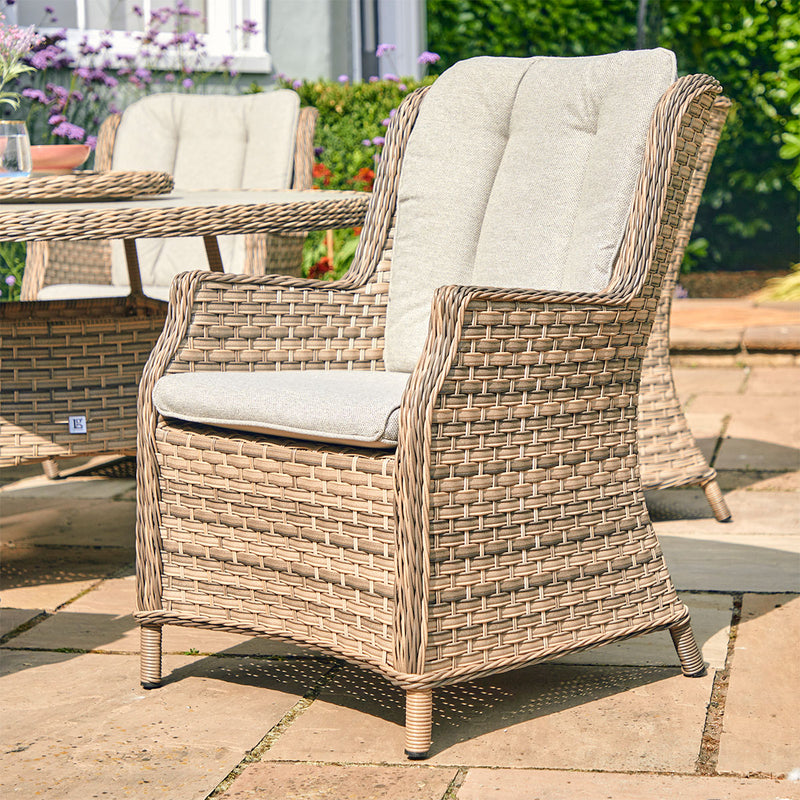 Florence 6 Seat Dining Set + Parasol