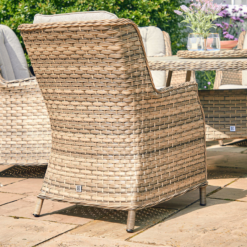 Florence 6 Seat Dining Set + Parasol