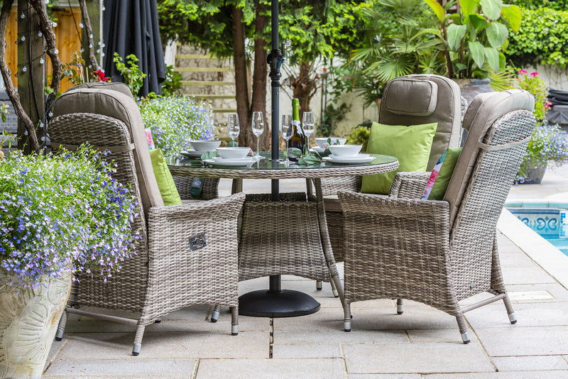 Flamingo 4 Seat Dining Set