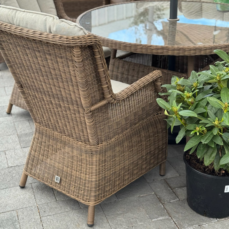 Montpellier 4 Seat Dining Set with Parasol