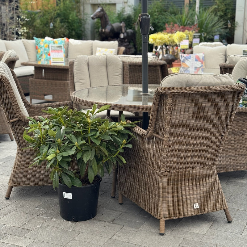 Montpellier 4 Seat Dining Set with Parasol