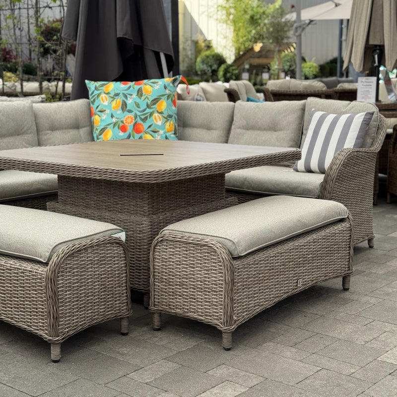 St Tropez Large Square Dining Set