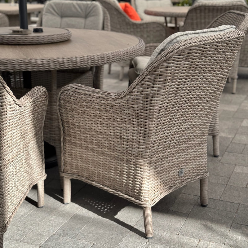 St Tropez 6 Seat Set with Parasol